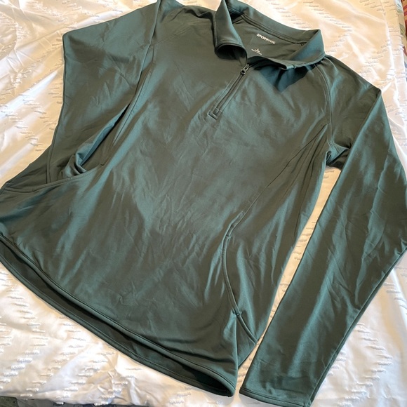 SPORT-TECH Stretch 1/2-Zip Long Sleeve Pullover SZ/Large In perfect condition! - Picture 1 of 4